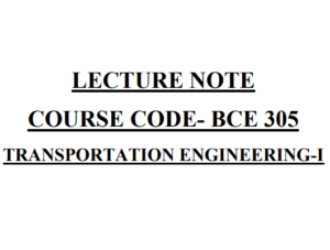 Transportation engineering