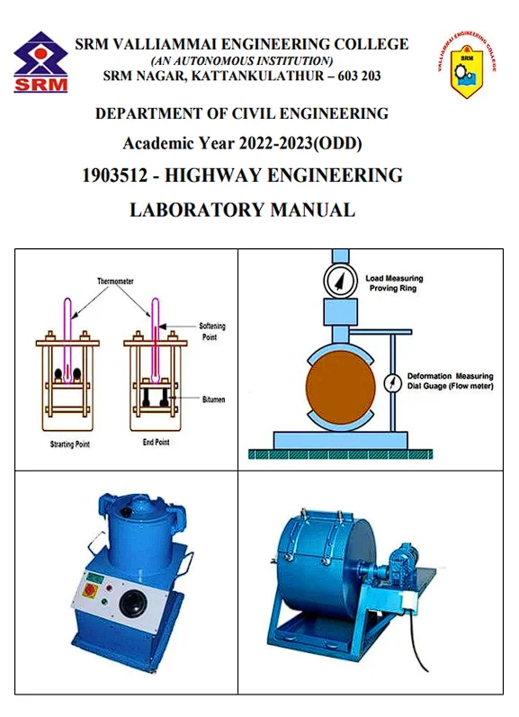 Highway Engineering Laboratory Manual
